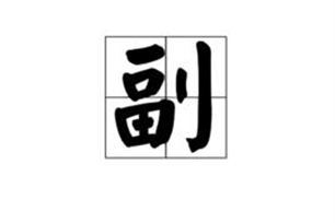 副的意思、造句、反义词