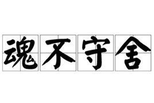 魂不守舍的意思、造句、近义词