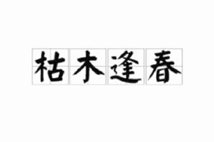 枯木逢春的意思、造句、反义词