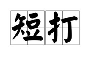 短打的意思、造句、反义词