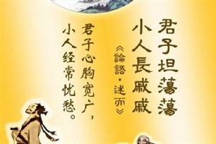 君子坦荡荡，小人长戚戚