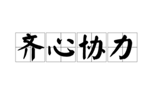 齐心协力的意思、造句、反义词