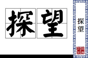 探望的意思、造句、反义词