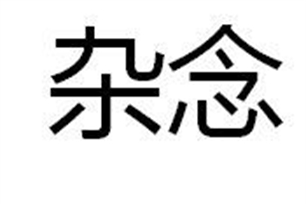 杂念的意思、造句、近义词