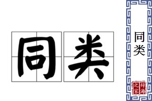 同类的意思、造句、反义词