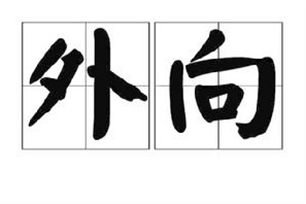 外向的意思、造句、反义词