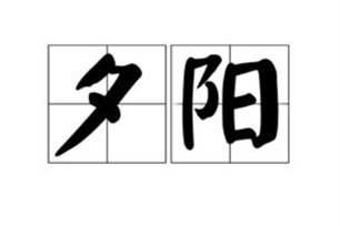 夕阳的意思、造句、反义词