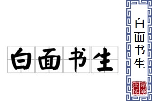 白面书生的意思、造句、反义词