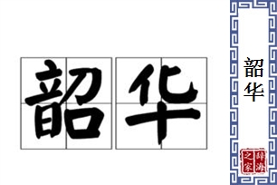 韶华的意思、造句、近义词