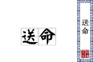 送命的意思、造句、近义词