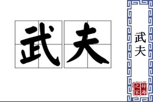 武夫的意思、造句、反义词