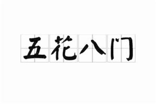 五花八门的意思、造句、反义词