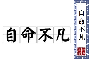 自命不凡的意思、造句、近义词