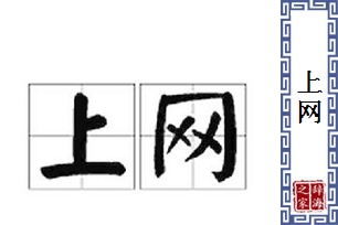 上网的意思、造句、近义词