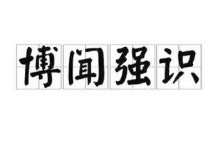 博闻强识的意思、造句、反义词