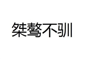 桀骜不驯的意思、造句、反义词