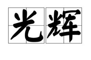 光辉的意思、造句、近义词