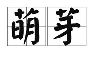 萌芽的意思、造句、近义词