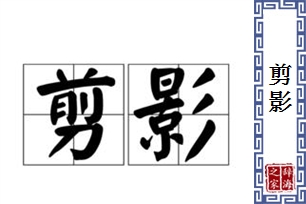 剪影的意思、造句、近义词