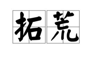 拓荒的意思、造句、近义词