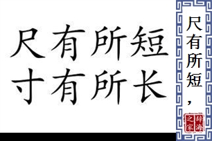 尺有所短，寸有所长