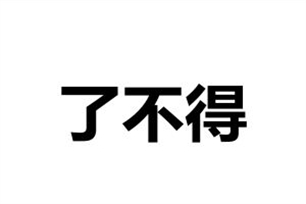 了不得的意思、造句、近义词